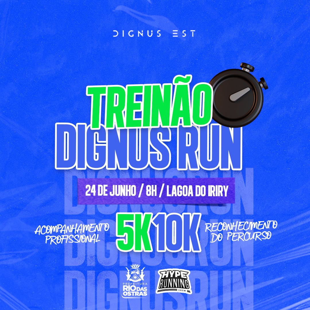 Primeira Dignus Run está com inscrições abertas