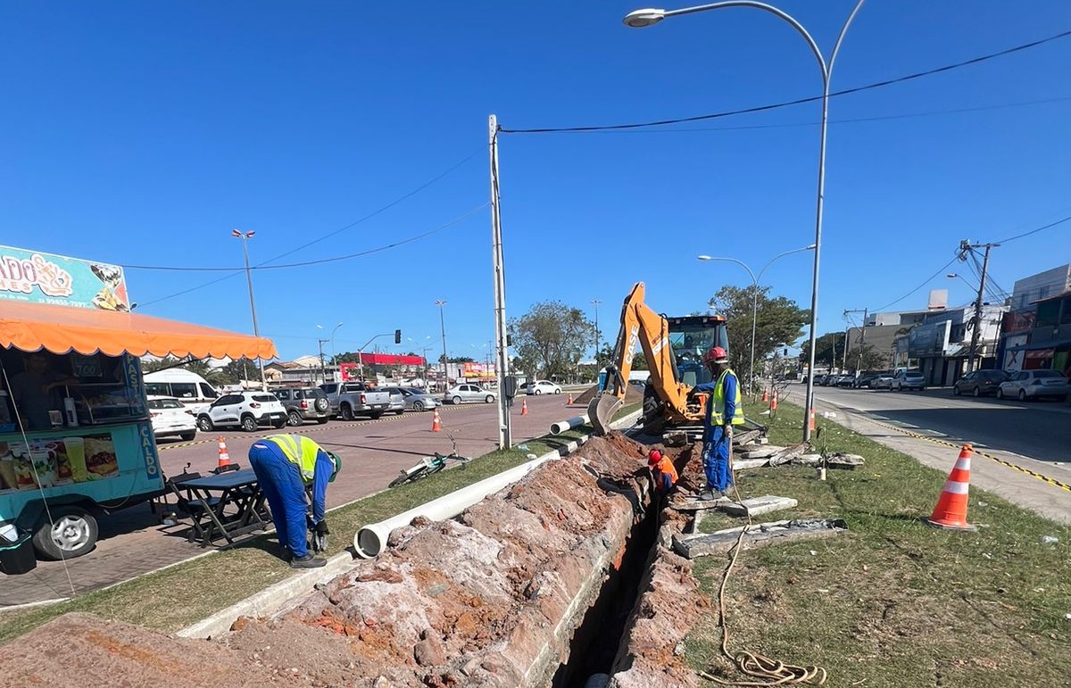 Rio+Saneamento investe em obra de substituição de rede no Jardim Mariléa, em Rio das Ostras