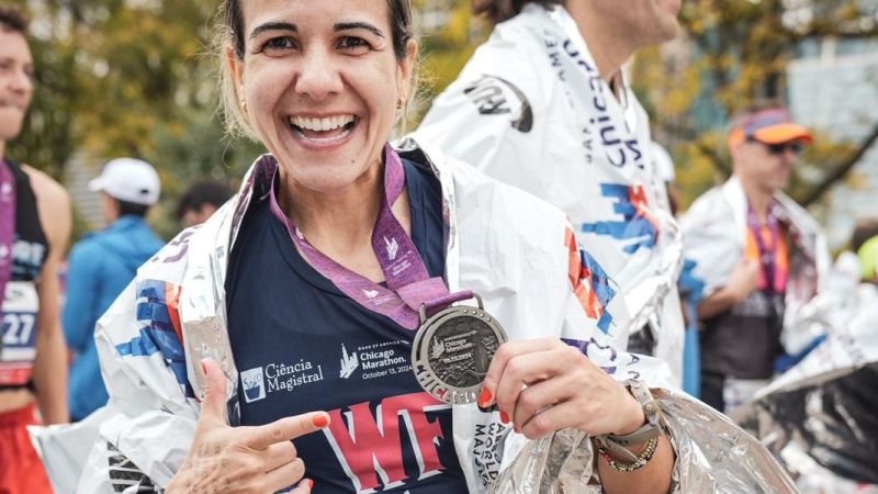 Corredora do Bolsa Atleta representa Rio das Ostras na Maratona de Chicago