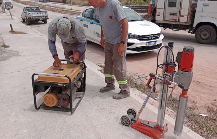 Secretaria de Obras inicia ensaios para verificação em calçadas e pavimentos asfálticos