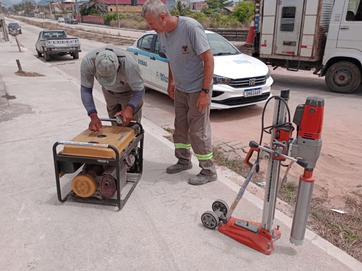 Secretaria de Obras inicia ensaios para verificação em calçadas e pavimentos asfálticos